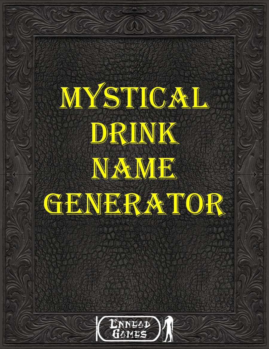 Cover for Mystical Drink Name Generator