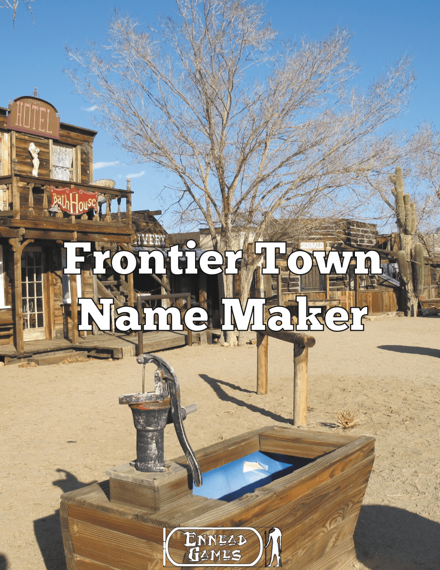 Frontier Town Name Maker