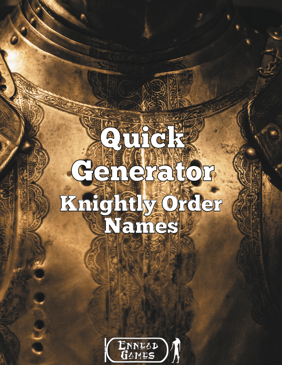 Quick Generator Knightly Order Names