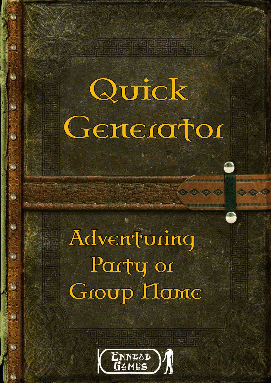 Quick Generator - Adventuring Party or Group Name