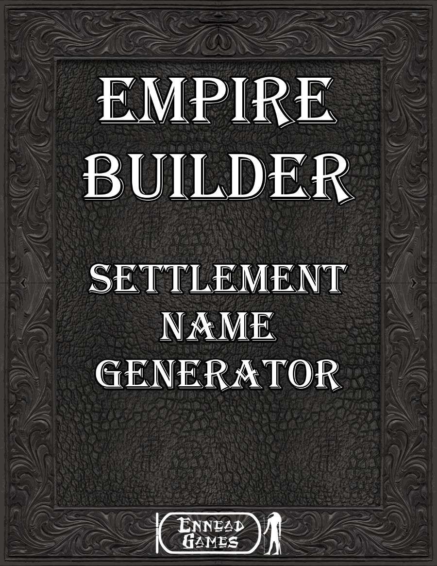 Empire Builder - Settlement Name Generator